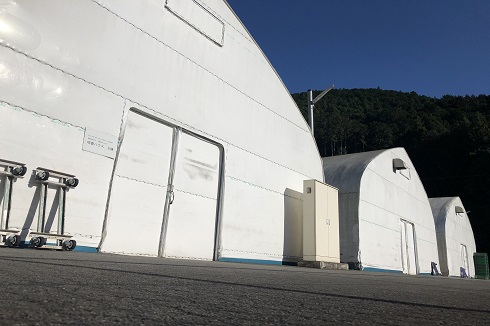 椎茸菌床培養ハウス